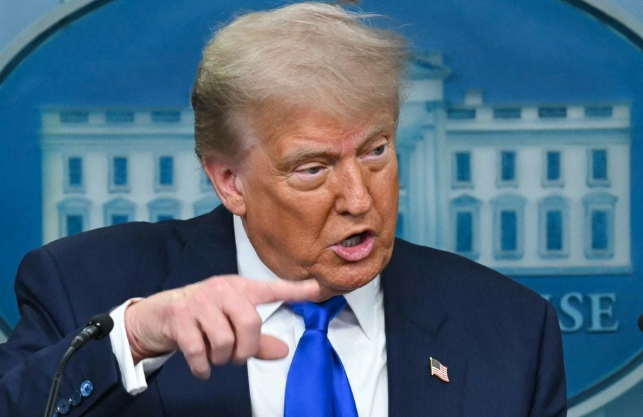 Prezydent USA Donald Trump podczas konferencji prasowej w Białym Domu w Waszyngtonie /ANDREW CABALLERO-REYNOLDS /East News/AFP