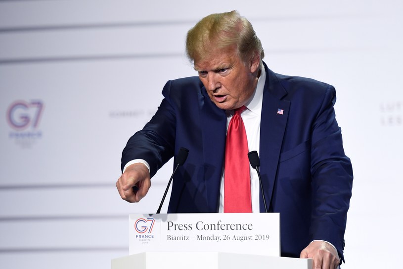 Prezydent USA Donald Trump podczas szczytu G7 /BERTRAND GUAY/AFP /AFP