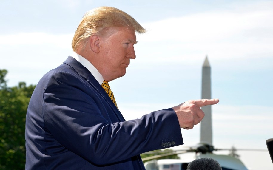 Prezydent USA Donald Trump /MIKE THEILER / POOL /PAP/EPA