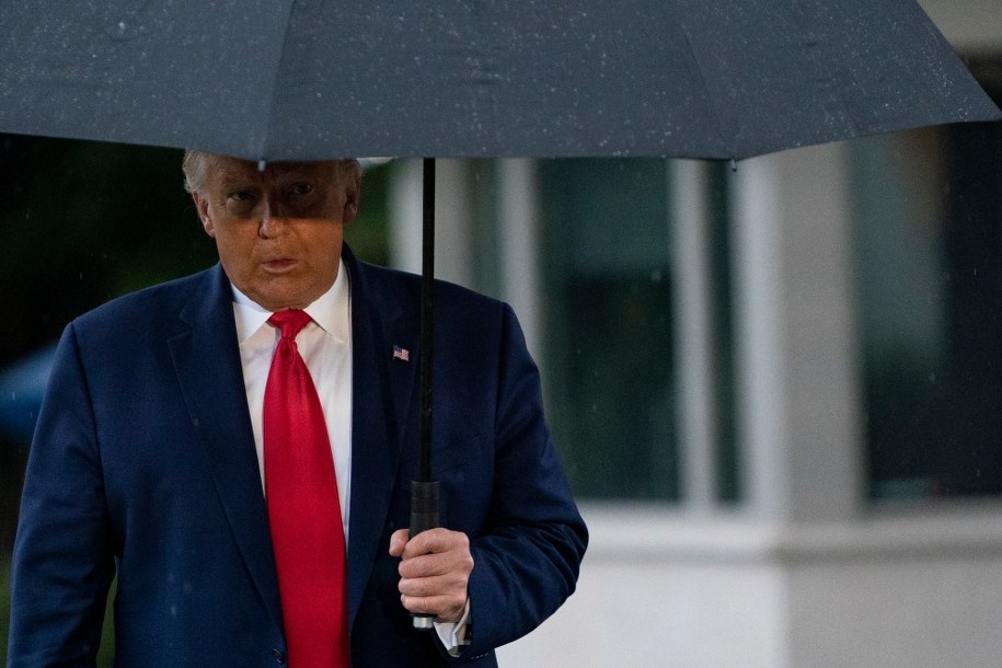 Prezydent USA Donald Trump /Alex Edelman/POOL /PAP/EPA