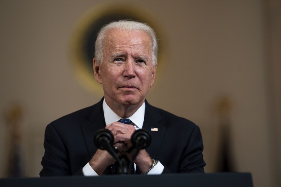 Prezydent USA Joe Biden, komentujący wyrok ws. śmierci Floyda /Doug Mills / POOL /PAP/EPA