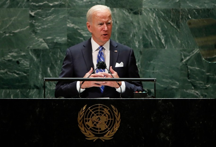 Prezydent USA Joe Biden przemawia w ONZ-cie /EDUARDO MUNOZ/POOL /PAP/EPA