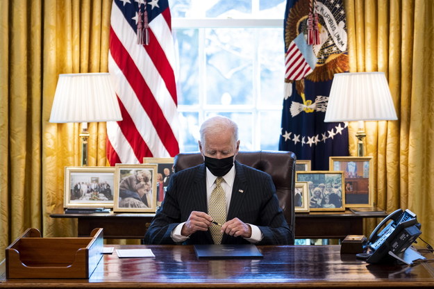 Prezydent USA Joe Biden /Doug Mills / POOL /PAP/EPA