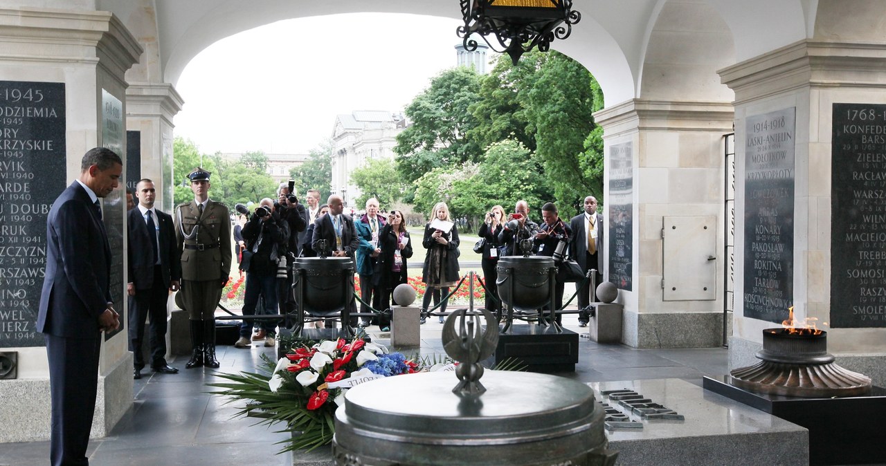 Prezydent USA złożył kwiaty przed Grobem Nieznanego Żołnierza