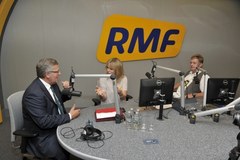 Prezydent w RMF FM. "Dziękuję flagą za flagę"