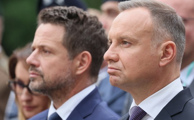 Prezydent Warszawy Rafał Trzaskowski i prezydent RP Andrzej Duda /Paweł Wodzyński /East News