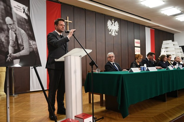 Prezydent Warszawy Rafał Trzaskowski / 	Adam Warżawa    /PAP