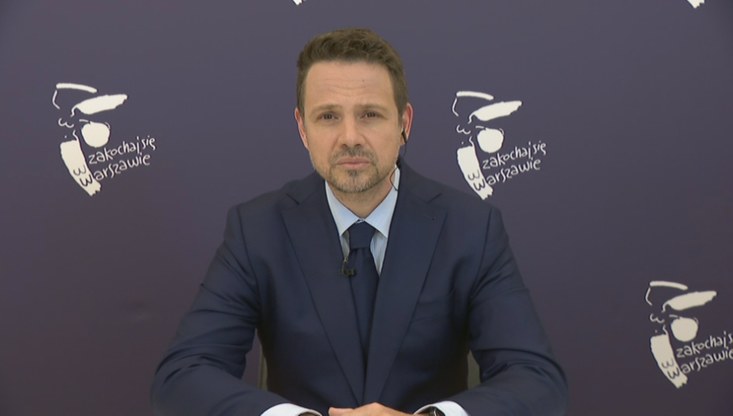 Prezydent Warszawy Rafał Trzaskowski /Polsat News