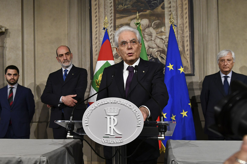Prezydent Włoch Sergio Mattarella /VINCENZO PINTO /AFP