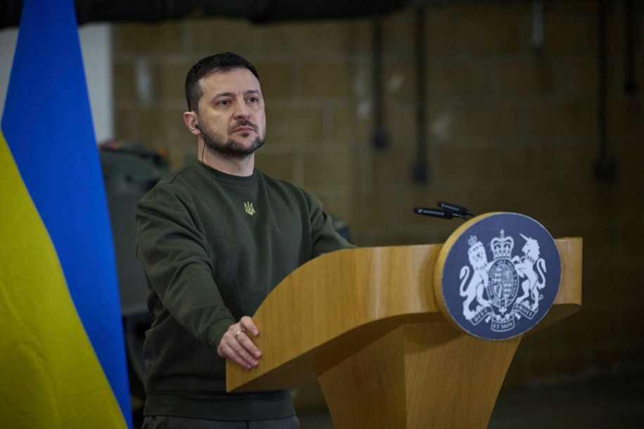 Prezydent Wołodymyr Zełenski /The Presidential Office of Ukraine /PAP/DPA