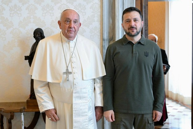 Prezydent Zełenski na prywatnej audiencji u papieża Franciszka /HANDOUT/AFP /East News