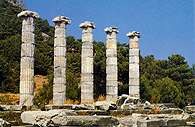 Priene, świątynia Ateny, Pyteos, 2. poł. IV w. p.n.e. /Encyklopedia Internautica