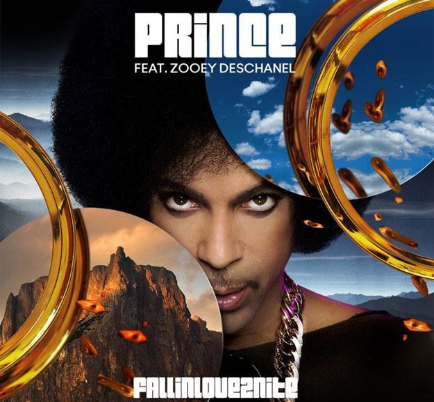 Prince na okładce singla "Fallinlove2nite" /