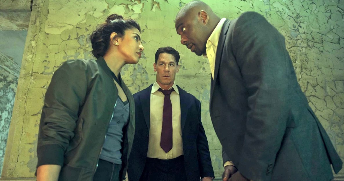 Priyanka Chopra Jonas, John Cena i Idris Elba w filmie "Sojusznicy" /Prime Video /materiały prasowe