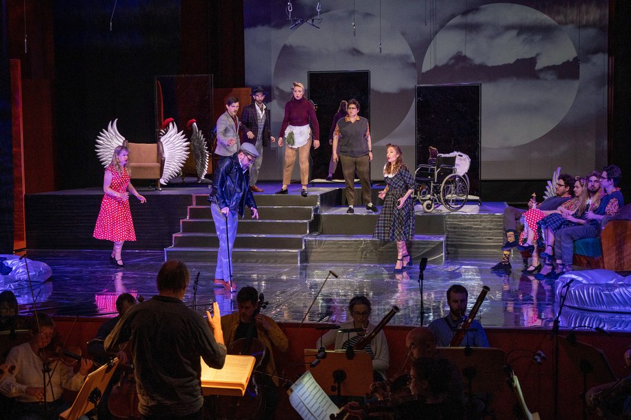 Próba dla mediów opery komicznej Józefa Haydna „Il mondo della luna” („Księżycowy świat”) w Sali Koncertowej Akademii Muzycznej w Łodzi /Grzegorz Michałowski /PAP