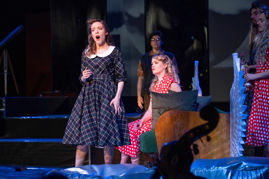 Próba dla mediów opery komicznej Józefa Haydna „Il mondo della luna” („Księżycowy świat”) w Sali Koncertowej Akademii Muzycznej w Łodzi /Grzegorz Michałowski /PAP