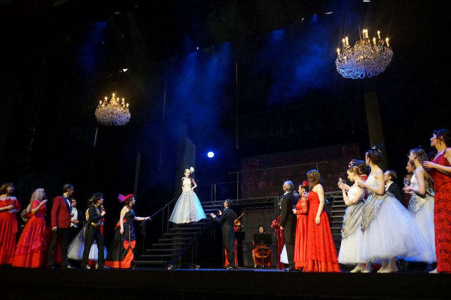 Próba dla mediów przed premierą operetki „Zemsta Nietoperza” w Teatrze Muzycznym w Lublinie /Karol Zienkiewicz /PAP