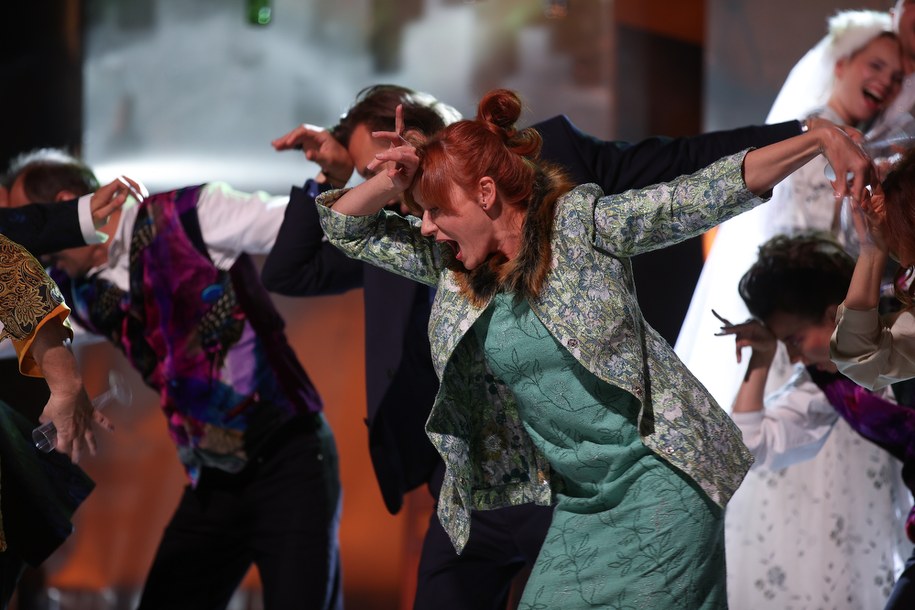 Próba medialna spektaklu "Pijacy" /	Łukasz Gągulski /PAP