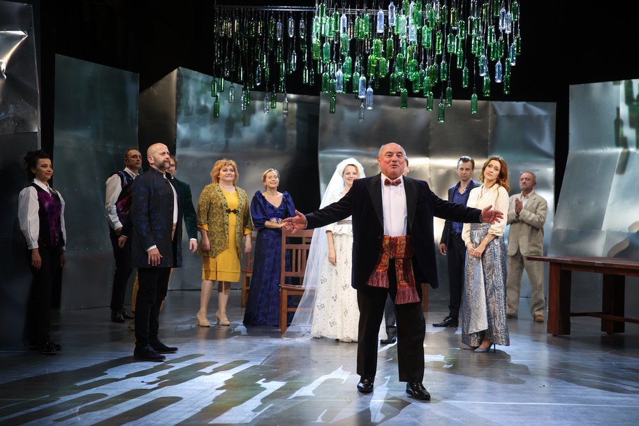 Próba medialna spektaklu "Pijacy" /	Łukasz Gągulski /PAP