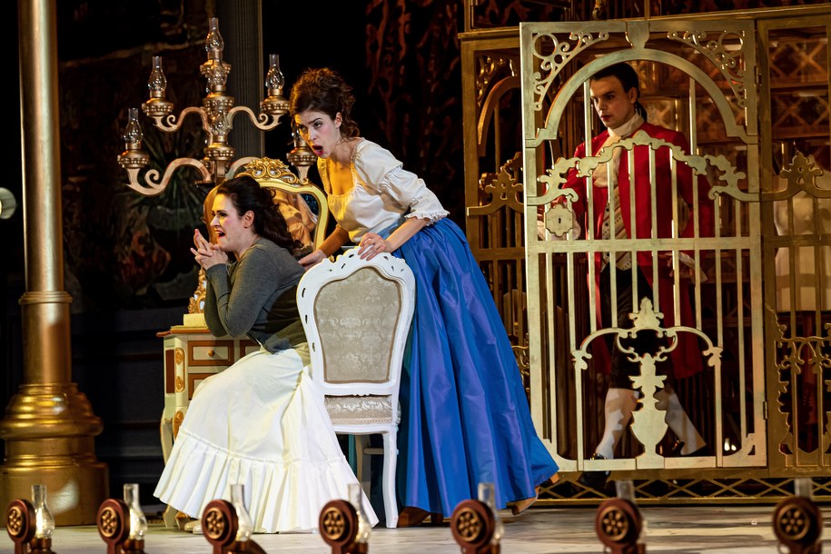 Próba medialna spektaklu "Wesele Figara" /Maciej Kulczyński /PAP