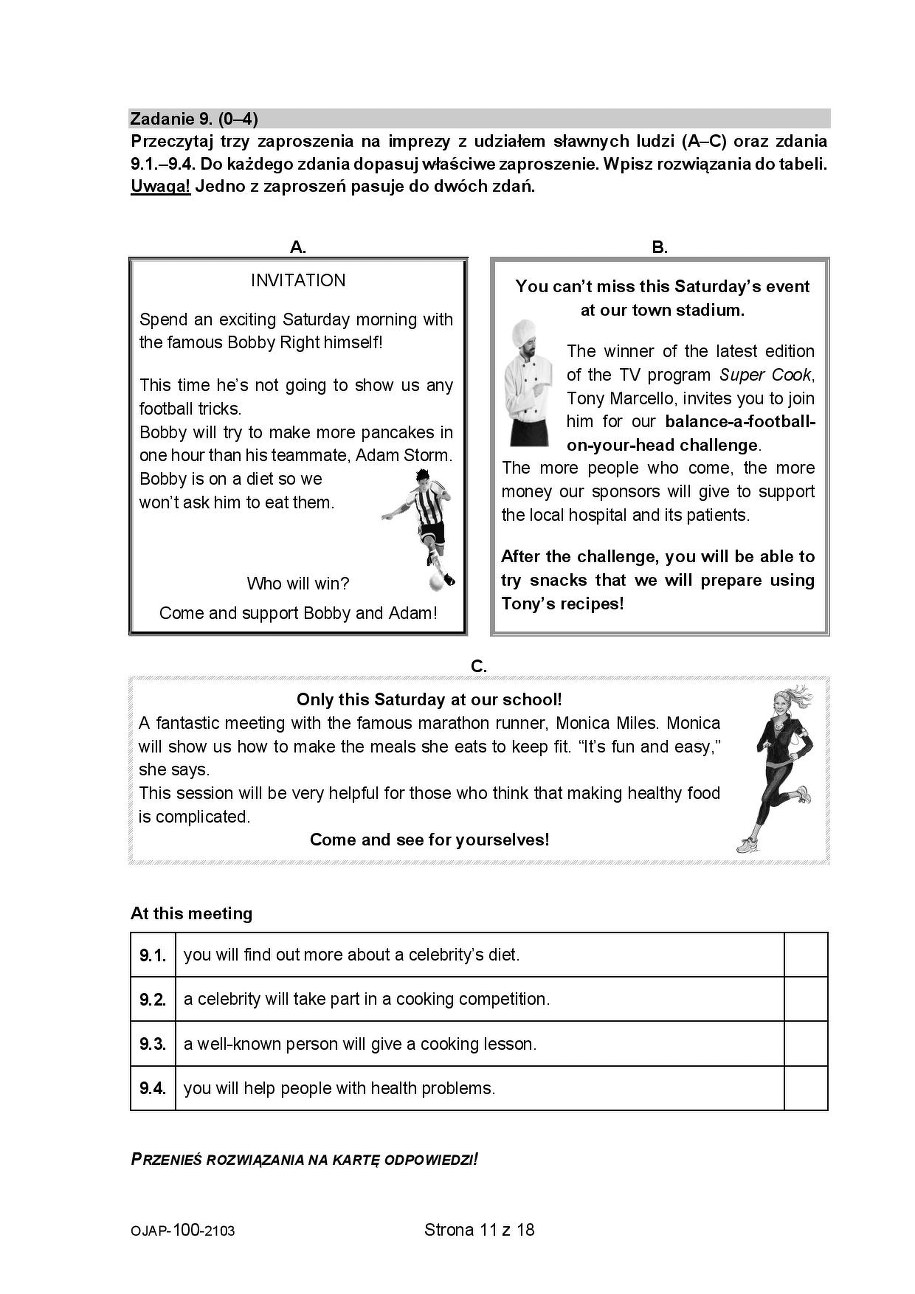 Próbny egzamin ósmoklasisty 2021. Język angielski /CKE /