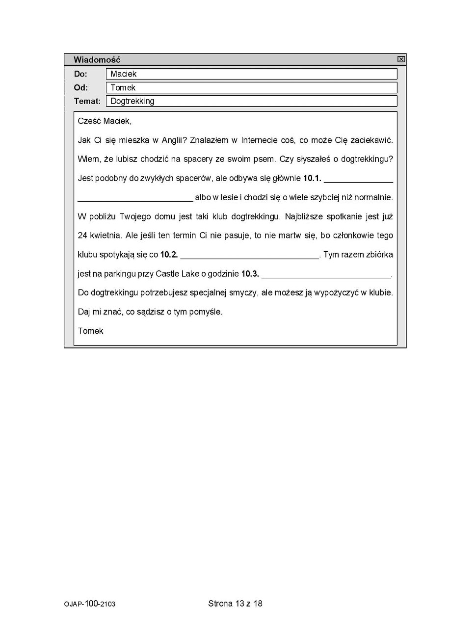 Próbny egzamin ósmoklasisty 2021. Język angielski /CKE /