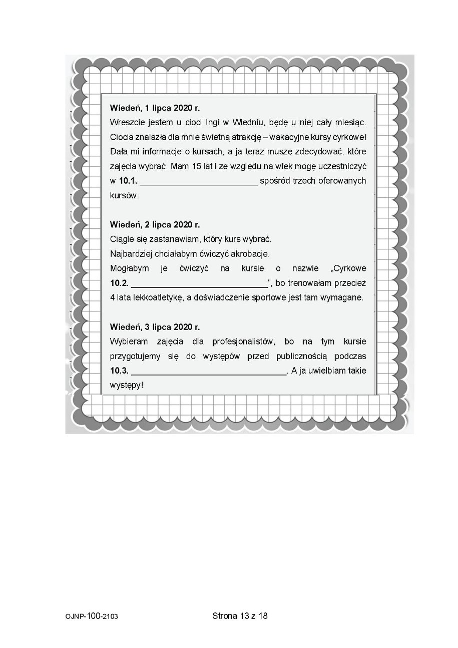 Próbny egzamin ósmoklasisty 2021. Język niemiecki /CKE /