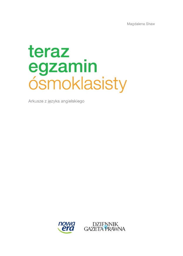 Próbny egzamin ósmoklasisty z jęz. angielskiego /Dziennik Gazeta Prawna /RMF FM