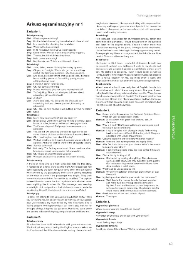 Próbny egzamin ósmoklasisty z jęz. angielskiego /Dziennik Gazeta Prawna /RMF FM