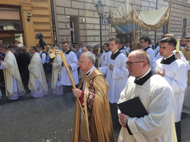 Procesja Bożego Ciała w Krakowie /Paweł Kmiecik /RMF24