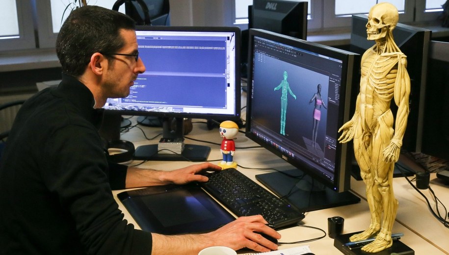 Producenci gry "Wiedźmin 3: Dziki Gon" w warszawskim studiu CD Projekt RED /Paweł Supernak /PAP