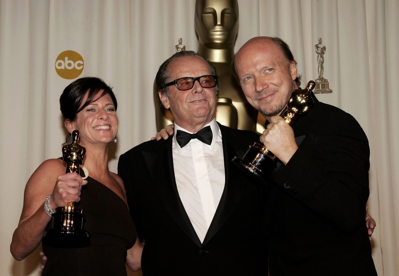 Producenci "Miasta gniewu": Cathy Schulman i Paul Haggis oraz Jack Nicholson /Vince Bucci /Getty Images