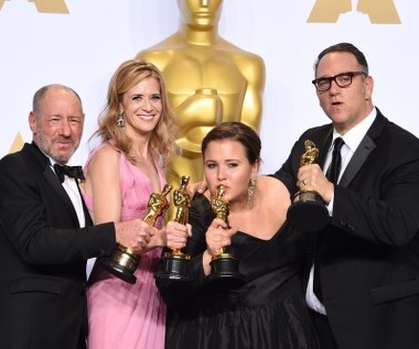 Producenci "Spotlight" - Steve Golin, Blye Pagon Faust, Nicole Rocklin i Michael Sugar - z Oscarami dla najlepszego filmu.