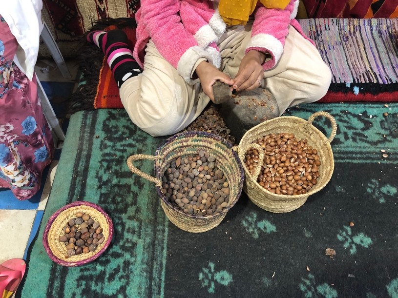 Produkcja oleju arganowego tradycyjnie jest zajęciem zarezerwowanym dla kobiet /archiwum prywatne
