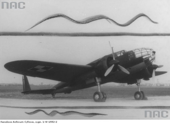 Produkowany w Mielcu samolot bombowy PZL-37 "Łoś" /Z archiwum Narodowego Archiwum Cyfrowego