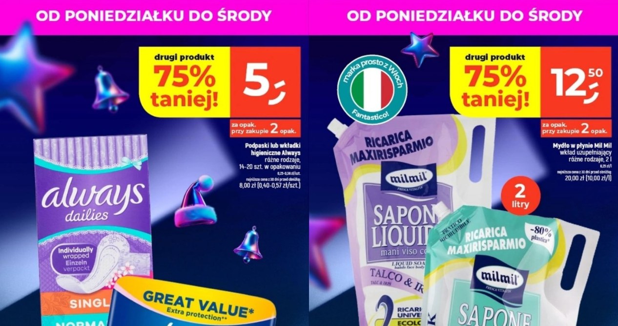 Produkty do domu i higieny również w promocji – drugi produkt aż 75% taniej! /Dealz /INTERIA.PL