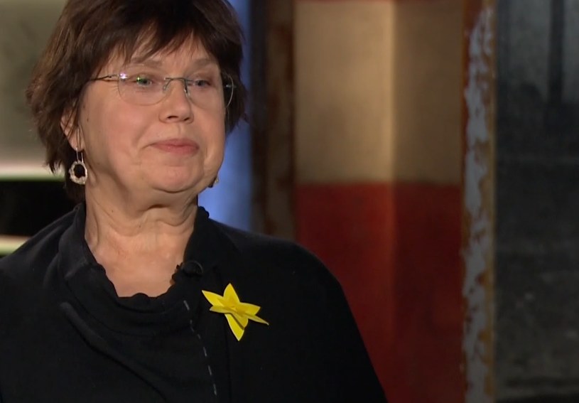 Prof. Barbara Engelking w programie "Kropka nad i" /TVN