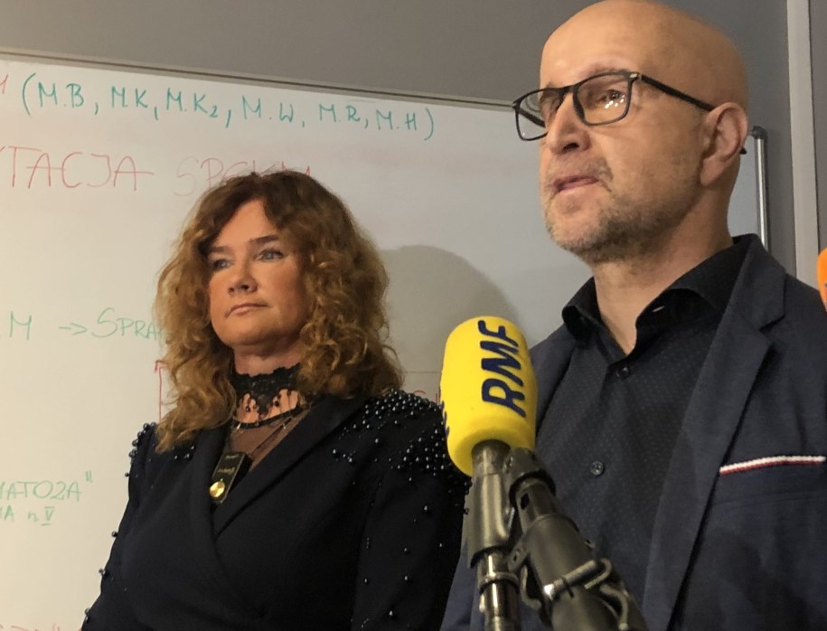 Prof. Iwona Niedzielska i saper /Anna Kropaczek /RMF FM