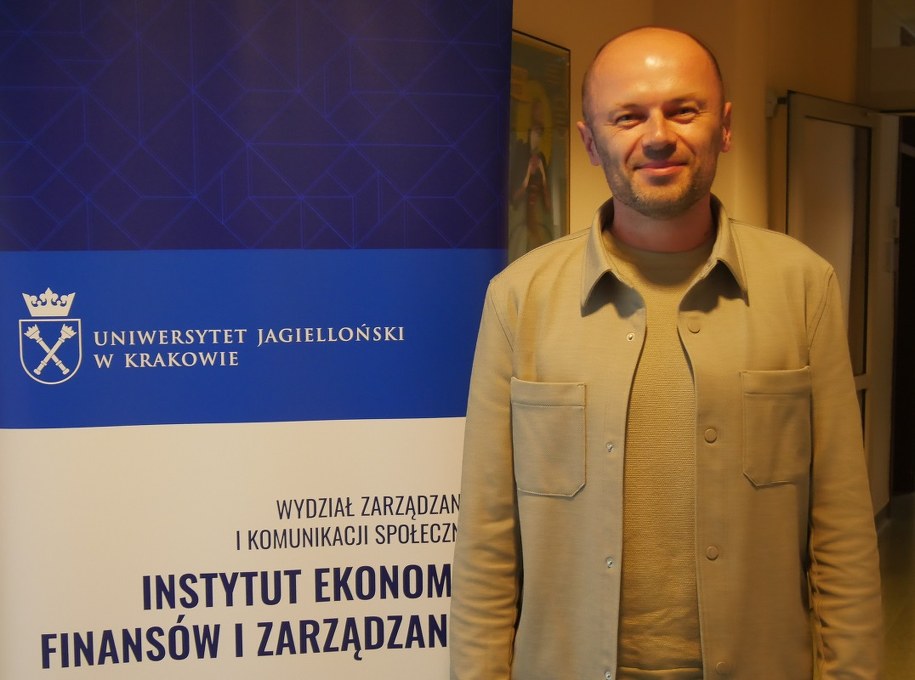 Prof. Rafał Wisła - Kierownik Zakładu Ekonomii i Innowacji Wydziału Zarządzania i Komunikacji Społecznej UJ /Fot. Grzegorz Jasiński /RMF FM