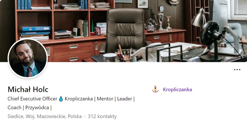 Profil Michała Holca w serwisie LinkedIn /LinkedIn /.