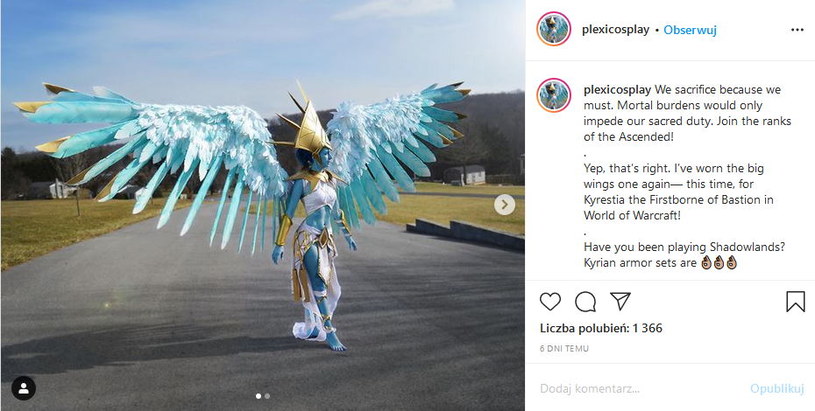 Profil Plexi Cosplay w serwisie Instagram /materiały prasowe