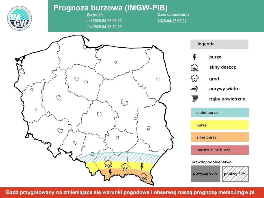 Prognoza burzowa IMGW /IMGW /