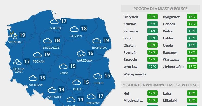 Prognoza na wtorek, 29 września /