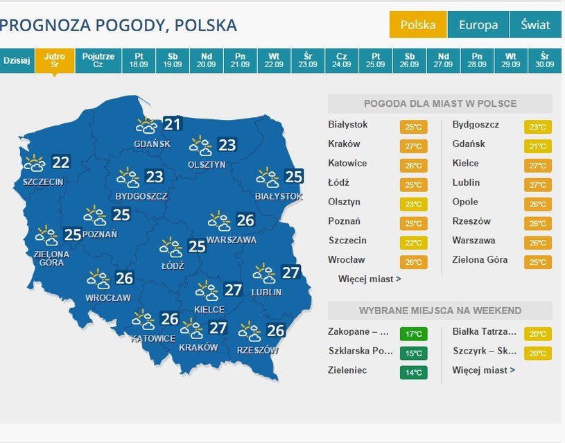 Prognoza Juz Jutro Poprawa Pogody Pogoda W Interia Pl