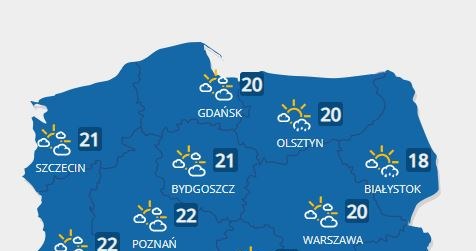 Prognoza pogody na niedzielę, 17 lipca