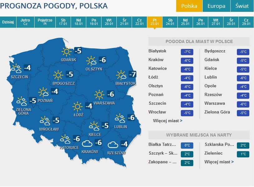 Prognozy Pogody Na Początek Ferii Zimowych - Pogoda W INTERIA.PL