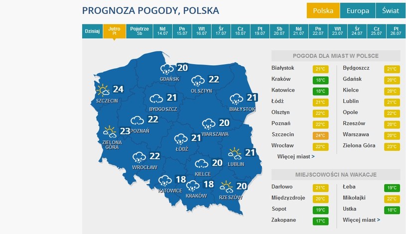 Prognozy Pogody Na Najbliższe Dni - Pogoda W INTERIA.PL