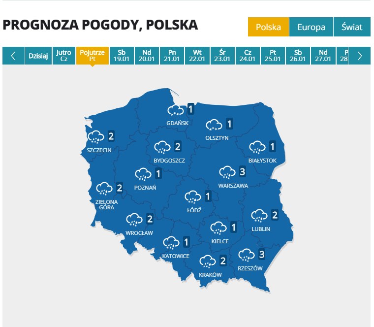 Deszczowo Niemal W Calej Polsce Najnowsza Prognoza Pogody Pogoda W Interia Pl