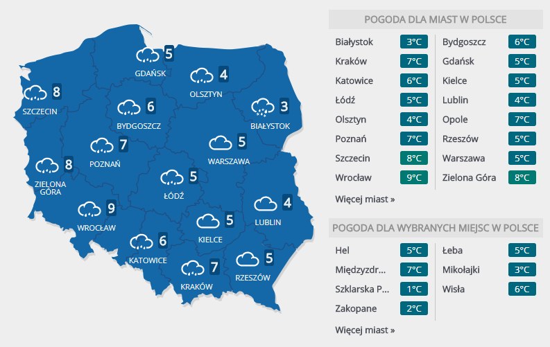 Silny Wiatr Opady Deszczu I Sniegu Prognoza Na Najblizsze Dni Pogoda W Interia Pl