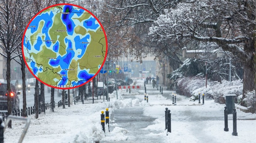 Prognoza pogody na weekend. Nadciąga załamanie pogody (źródło mapy:wxcharst.com) /ARKADIUSZ ZIOLEK/East News /East News
